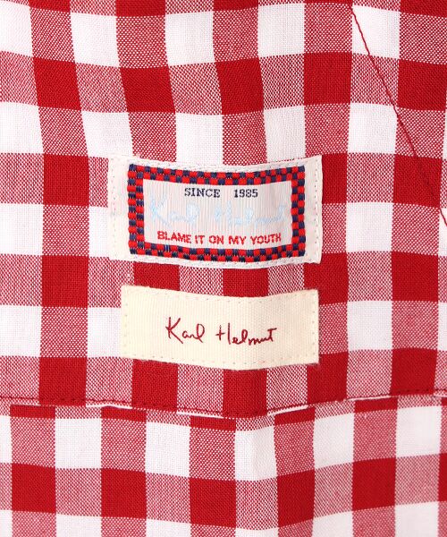 PINK HOUSE / ピンクハウス シャツ・ブラウス | Ｋロゴワッペン付きギンガムチェックブラウス | 詳細2