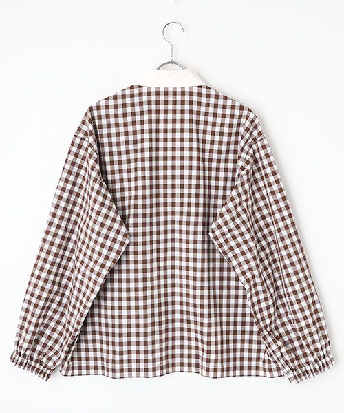PINK HOUSE / ピンクハウス シャツ・ブラウス | Ｋロゴワッペン付きギンガムチェックブラウス | 詳細3