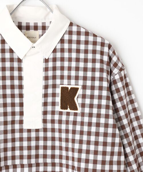 PINK HOUSE / ピンクハウス シャツ・ブラウス | Ｋロゴワッペン付きギンガムチェックブラウス | 詳細4