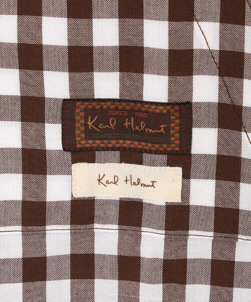 PINK HOUSE / ピンクハウス シャツ・ブラウス | Ｋロゴワッペン付きギンガムチェックブラウス | 詳細6