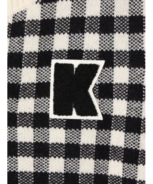 PINK HOUSE / ピンクハウス ベスト | Ｋロゴワッペン付きチェックニットベスト | 詳細1