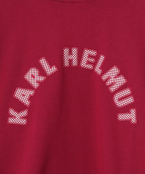 PINK HOUSE / ピンクハウス スウェット | ロゴアップリケ使いフーディ | 詳細6