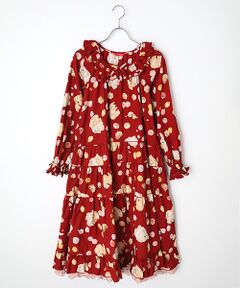 PINK HOUSE / ピンクハウス ロング・マキシ丈ワンピース | 幸見うさぎプリントミディワンピース