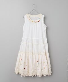 PINK HOUSE / ピンクハウス ロング・マキシ丈ワンピース | ポップルフリル使いワンピース