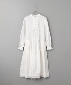 PINK HOUSE / ピンクハウス ロング・マキシ丈ワンピース | ローンフリル使いダンガリーワンピース