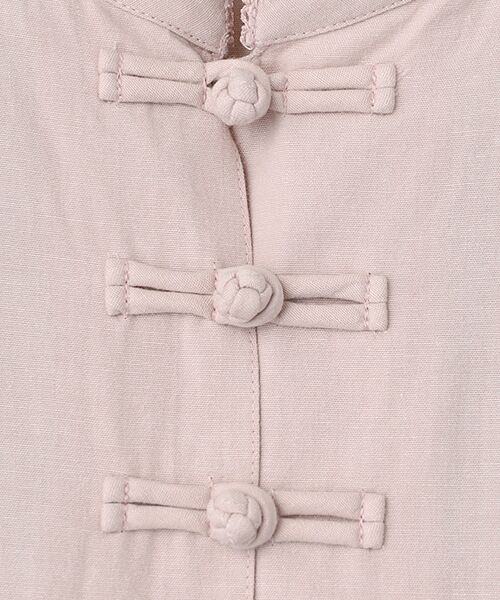 PINK HOUSE / ピンクハウス ロング・マキシ丈ワンピース | ローンフリル使いダンガリーワンピース | 詳細4