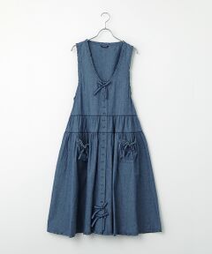 PINK HOUSE / ピンクハウス ロング・マキシ丈ワンピース | ダンガリージャンパースカート