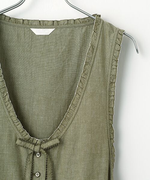 PINK HOUSE / ピンクハウス ロング・マキシ丈ワンピース | ダンガリージャンパースカート | 詳細6