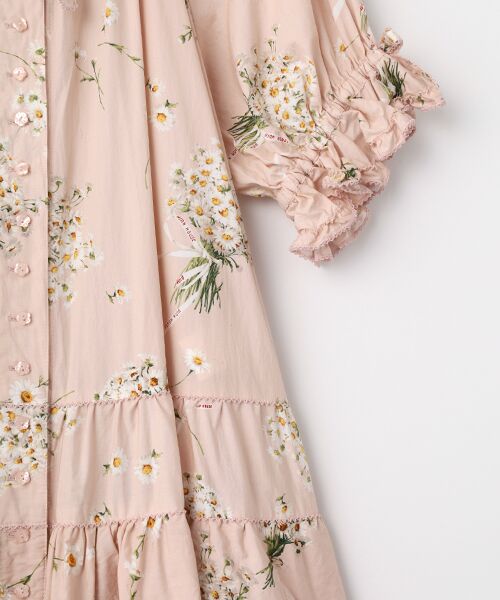 PINK HOUSE / ピンクハウス ロング・マキシ丈ワンピース | マーガレットブーケプリントワンピース | 詳細4
