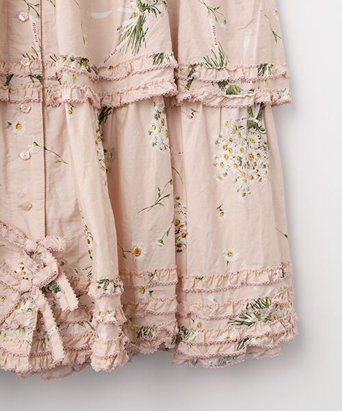 PINK HOUSE / ピンクハウス ロング・マキシ丈ワンピース | マーガレットブーケプリントワンピース | 詳細5