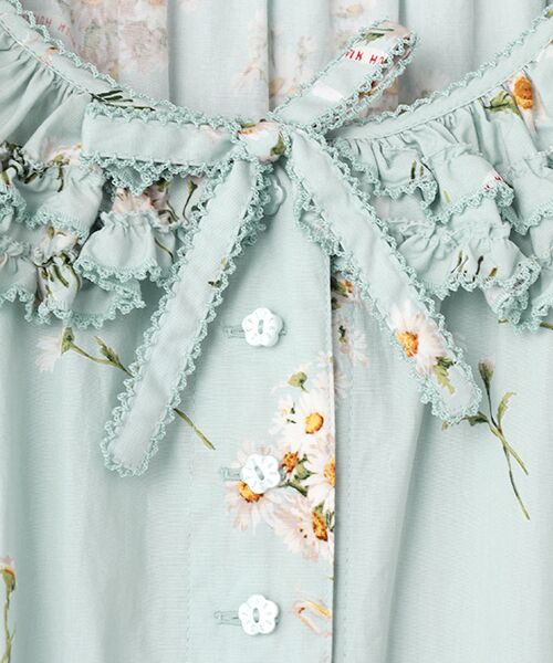 PINK HOUSE / ピンクハウス ロング・マキシ丈ワンピース | マーガレットブーケプリントワンピース | 詳細7