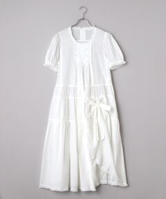 PINK HOUSE / ピンクハウス ロング・マキシ丈ワンピース | たくし上げリボン付きローンワンピース