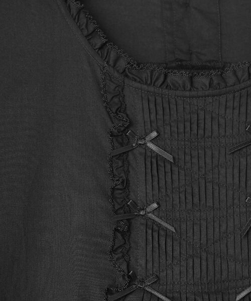 PINK HOUSE / ピンクハウス ロング・マキシ丈ワンピース | たくし上げリボン付きローンワンピース | 詳細1