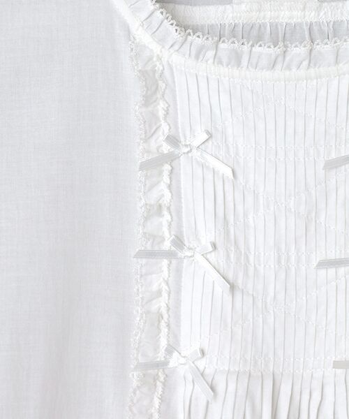 PINK HOUSE / ピンクハウス ロング・マキシ丈ワンピース | たくし上げリボン付きローンワンピース | 詳細2