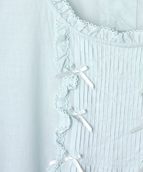 PINK HOUSE / ピンクハウス ロング・マキシ丈ワンピース | たくし上げリボン付きローンワンピース | 詳細4