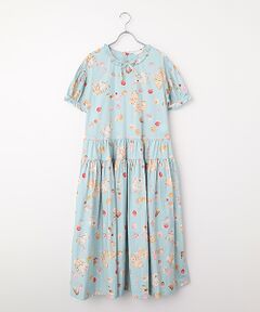 PINK HOUSE / ピンクハウス ロング・マキシ丈ワンピース | 幸見うさぎプリントティアードワンピース