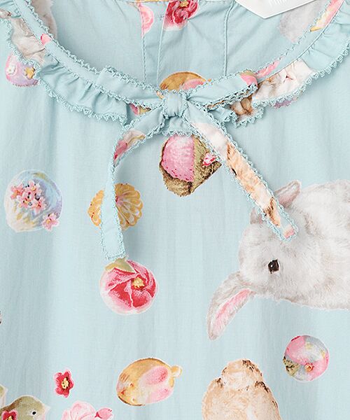 PINK HOUSE / ピンクハウス ロング・マキシ丈ワンピース | 幸見うさぎプリントティアードワンピース | 詳細3