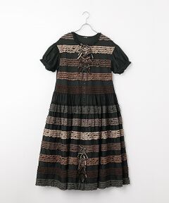 PINK HOUSE / ピンクハウス ロング・マキシ丈ワンピース | フリル使いローンワンピース