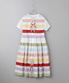 PINK HOUSE / ピンクハウス ロング・マキシ丈ワンピース | フリル使いローンワンピース