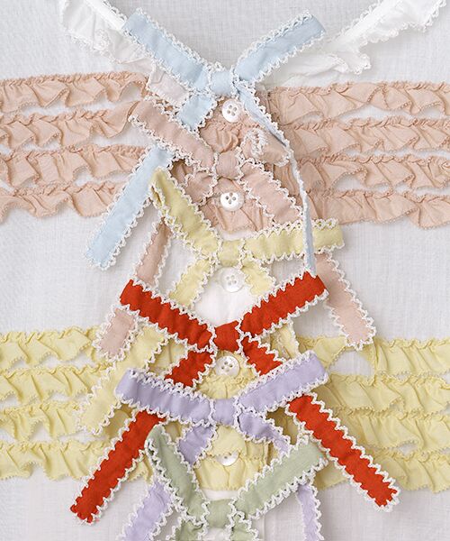 PINK HOUSE / ピンクハウス ロング・マキシ丈ワンピース | フリル使いローンワンピース | 詳細2