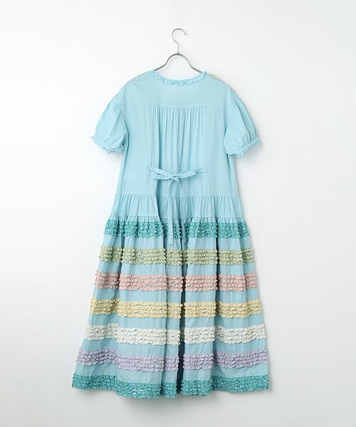 PINK HOUSE / ピンクハウス ロング・マキシ丈ワンピース | フリル使いローンワンピース | 詳細5