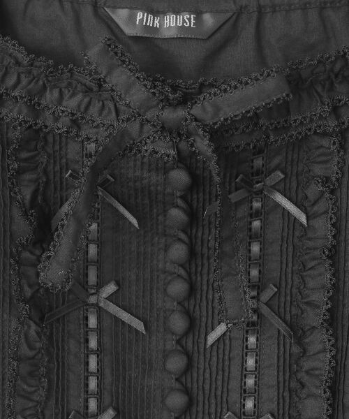 PINK HOUSE / ピンクハウス シャツ・ブラウス | フリル使いローンキャミソールブラウス | 詳細1