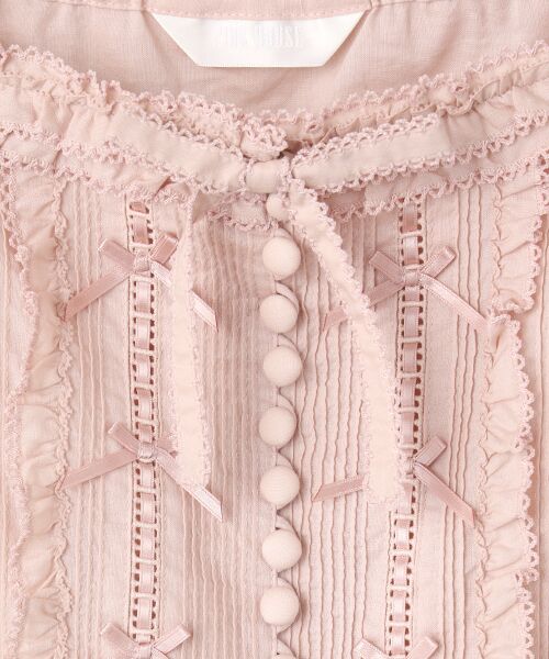 PINK HOUSE / ピンクハウス シャツ・ブラウス | フリル使いローンキャミソールブラウス | 詳細7