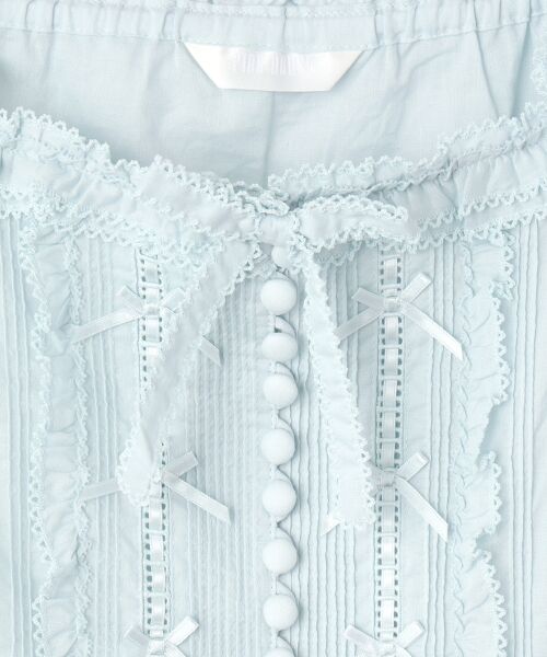 PINK HOUSE / ピンクハウス シャツ・ブラウス | フリル使いローンキャミソールブラウス | 詳細8