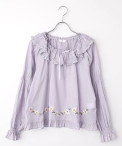 PINK HOUSE / ピンクハウス シャツ・ブラウス | マーガレット刺繍使いローンブラウス