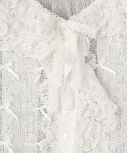 PINK HOUSE / ピンクハウス シャツ・ブラウス | ドットチュールオーバーブラウス | 詳細2