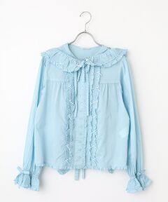 PINK HOUSE / ピンクハウス シャツ・ブラウス | うさぎの耳フード付きローンブラウス