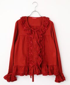 PINK HOUSE / ピンクハウス シャツ・ブラウス | ローンフリル使いオーバーブラウス