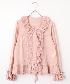PINK HOUSE / ピンクハウス シャツ・ブラウス | ローンフリル使いオーバーブラウス