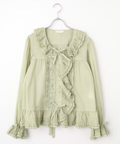 PINK HOUSE / ピンクハウス シャツ・ブラウス | ローンフリル使いオーバーブラウス