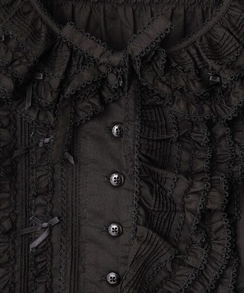 PINK HOUSE / ピンクハウス シャツ・ブラウス | ローンフリル使いオーバーブラウス | 詳細1