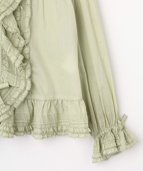 PINK HOUSE / ピンクハウス シャツ・ブラウス | ローンフリル使いオーバーブラウス | 詳細8