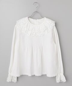 PINK HOUSE / ピンクハウス シャツ・ブラウス | スカラップレース使いダンガリーブラウス