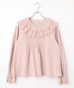 PINK HOUSE / ピンクハウス シャツ・ブラウス | スカラップレース使いダンガリーブラウス