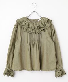 PINK HOUSE / ピンクハウス シャツ・ブラウス | スカラップレース使いダンガリーブラウス