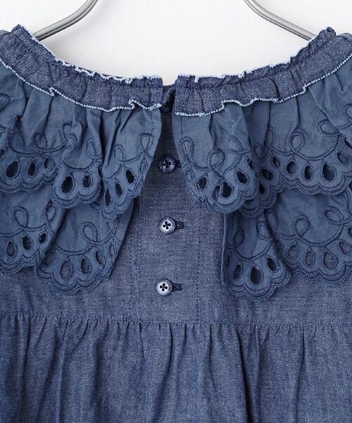 PINK HOUSE / ピンクハウス シャツ・ブラウス | スカラップレース使いダンガリーブラウス | 詳細8