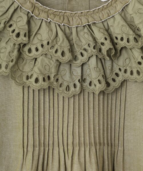 PINK HOUSE / ピンクハウス シャツ・ブラウス | スカラップレース使いダンガリーブラウス | 詳細10