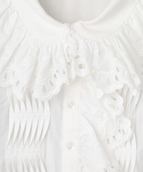 PINK HOUSE / ピンクハウス シャツ・ブラウス | スカラップレース使いダンガリーシャツブラウス | 詳細2