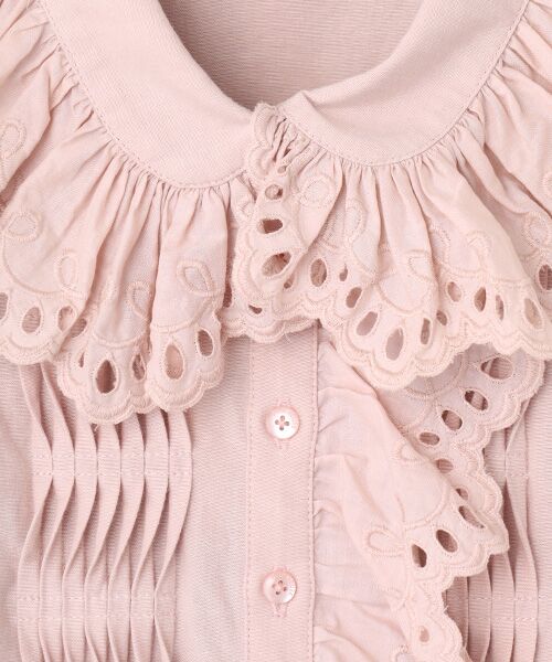 PINK HOUSE / ピンクハウス シャツ・ブラウス | スカラップレース使いダンガリーシャツブラウス | 詳細4