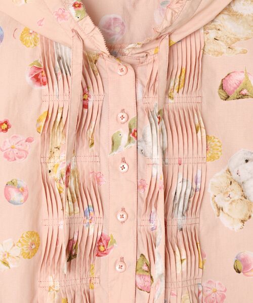 PINK HOUSE / ピンクハウス シャツ・ブラウス | 幸見うさぎプリントフードブラウス | 詳細3