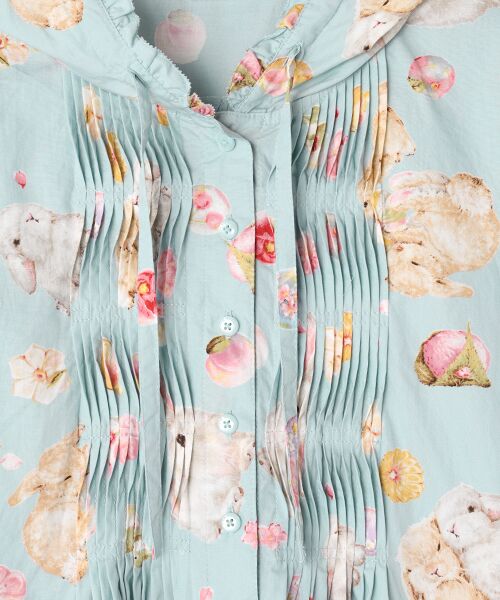 PINK HOUSE / ピンクハウス シャツ・ブラウス | 幸見うさぎプリントフードブラウス | 詳細7