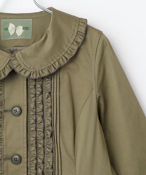 PINK HOUSE / ピンクハウス その他アウター | フリル衿付きティアードコート | 詳細4