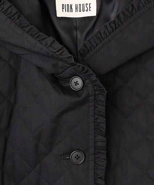PINK HOUSE / ピンクハウス ブルゾン | フード付きキルティングジャケット | 詳細1