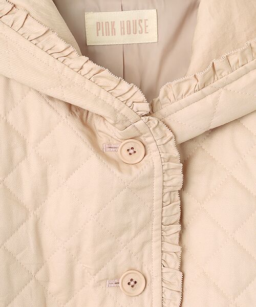 PINK HOUSE / ピンクハウス ブルゾン | フード付きキルティングジャケット | 詳細3