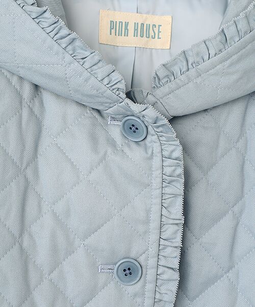 PINK HOUSE / ピンクハウス ブルゾン | フード付きキルティングジャケット | 詳細8