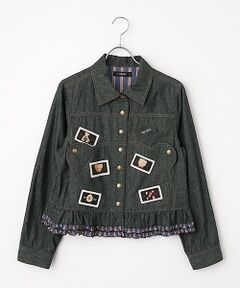 PINK HOUSE / ピンクハウス Gジャン・デニムジャケット | BIGくまシルエットデニムジャケット